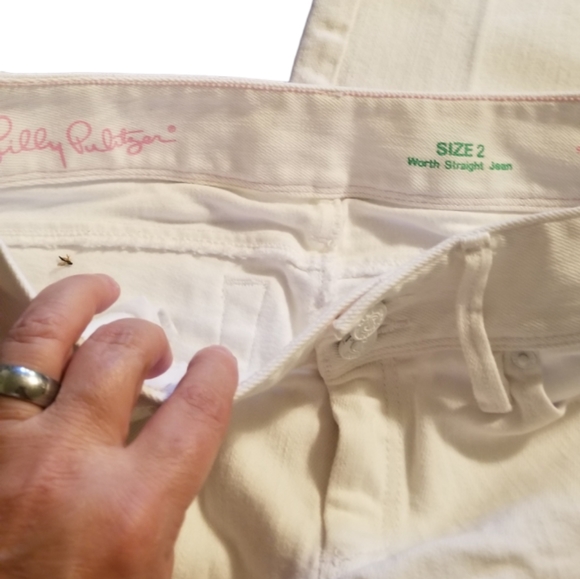 Lilly Pulitzer worth straight leg jeans sz 2 in EUC - Picture 7 of 10